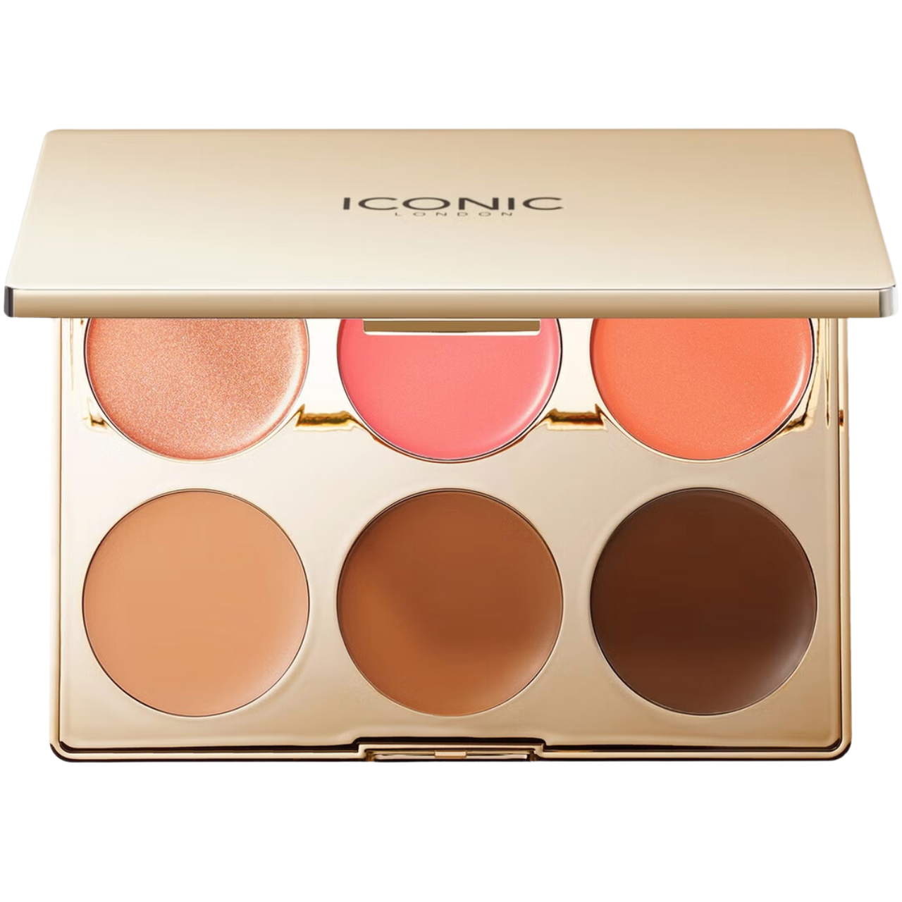 Палітра кремові бронзери, рум'яна, хайлайтер Iconic London Multi-Use Cream Blush, Bronze & Highlight 19.2 г