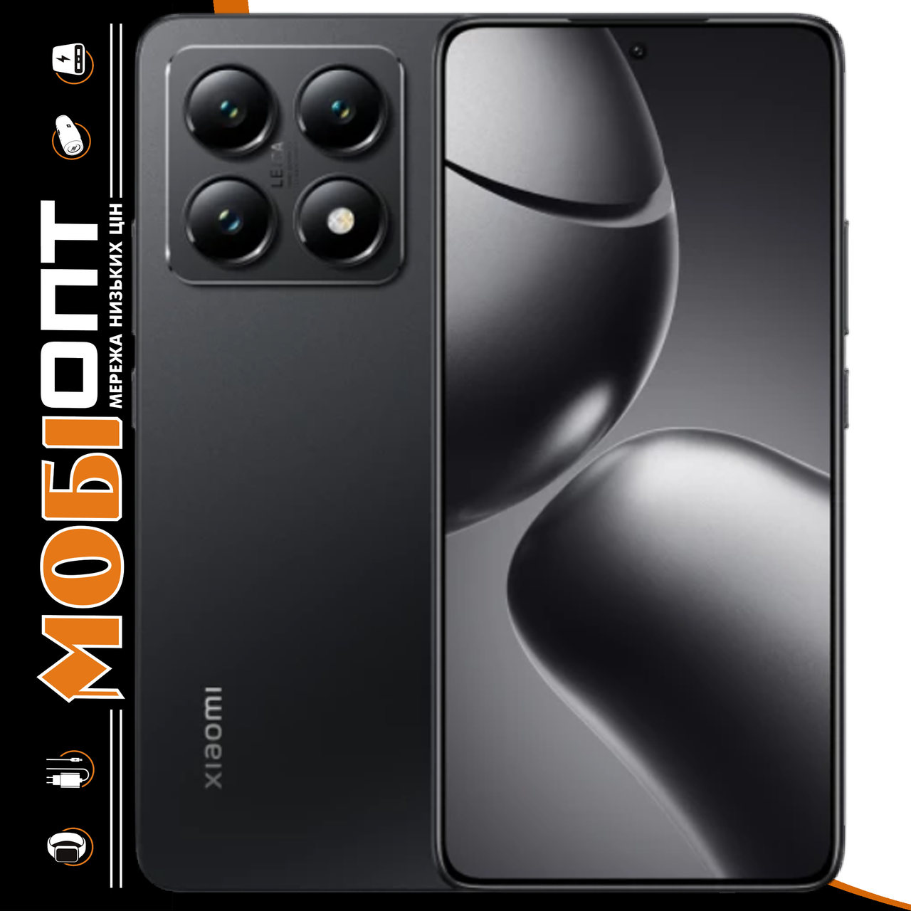 Смартфон Xiaomi 14T 12/256Gb Titan Black (No Adapter) Global version