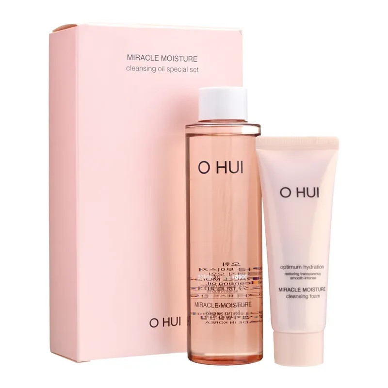 Очищающий набор гидрофильное масло + пенка O Hui Miracle Moisture Cleansing Oil 150+40 мл
