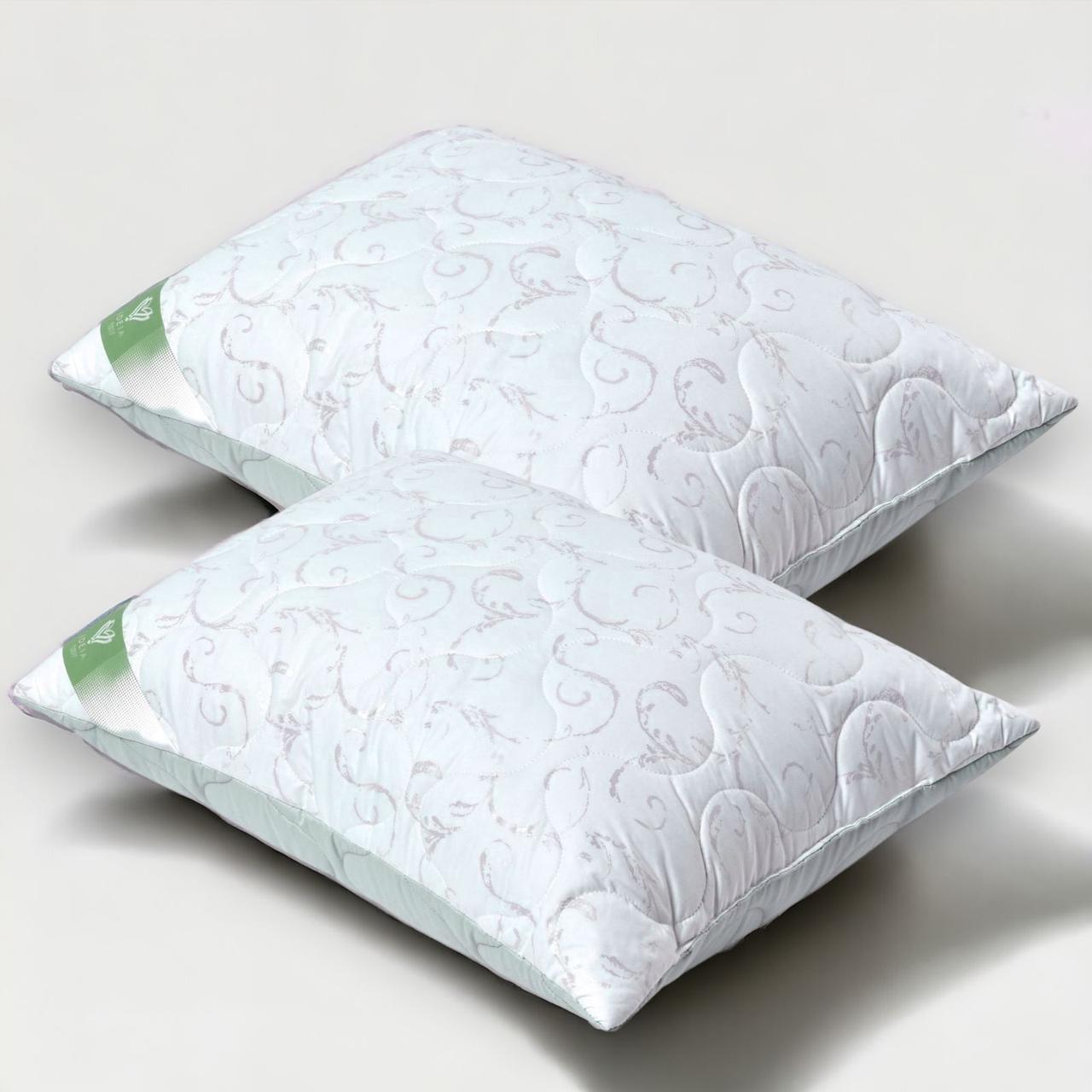 Набір із двох подушок IDEIA 50x70 - Soft двосторонній штучний пух біло-сірий, фото 1