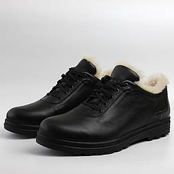 Зимове взуття великих півробіток на хутрянку чорні чоловічі Rosso Avangard Ragn Base 2 Black BS