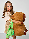 М'яка іграшка велика "Капібара з рюкзаком черепашкою" 90см, фото 2