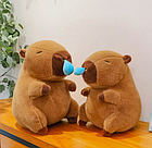 М'яка іграшка "Капібара з краплею носом" 40см, фото 4