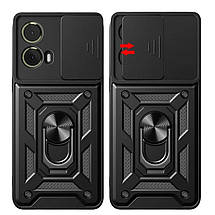 PC + TPU чохол Camshield Armor для Motorola G34 / сріблястий, фото 5