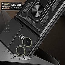 PC + TPU чохол Camshield Armor для Motorola G34 / сріблястий, фото 4