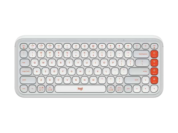 Клавiатура бездротова Logitech Pop Icon Keys Off White (920-013072), фото 1