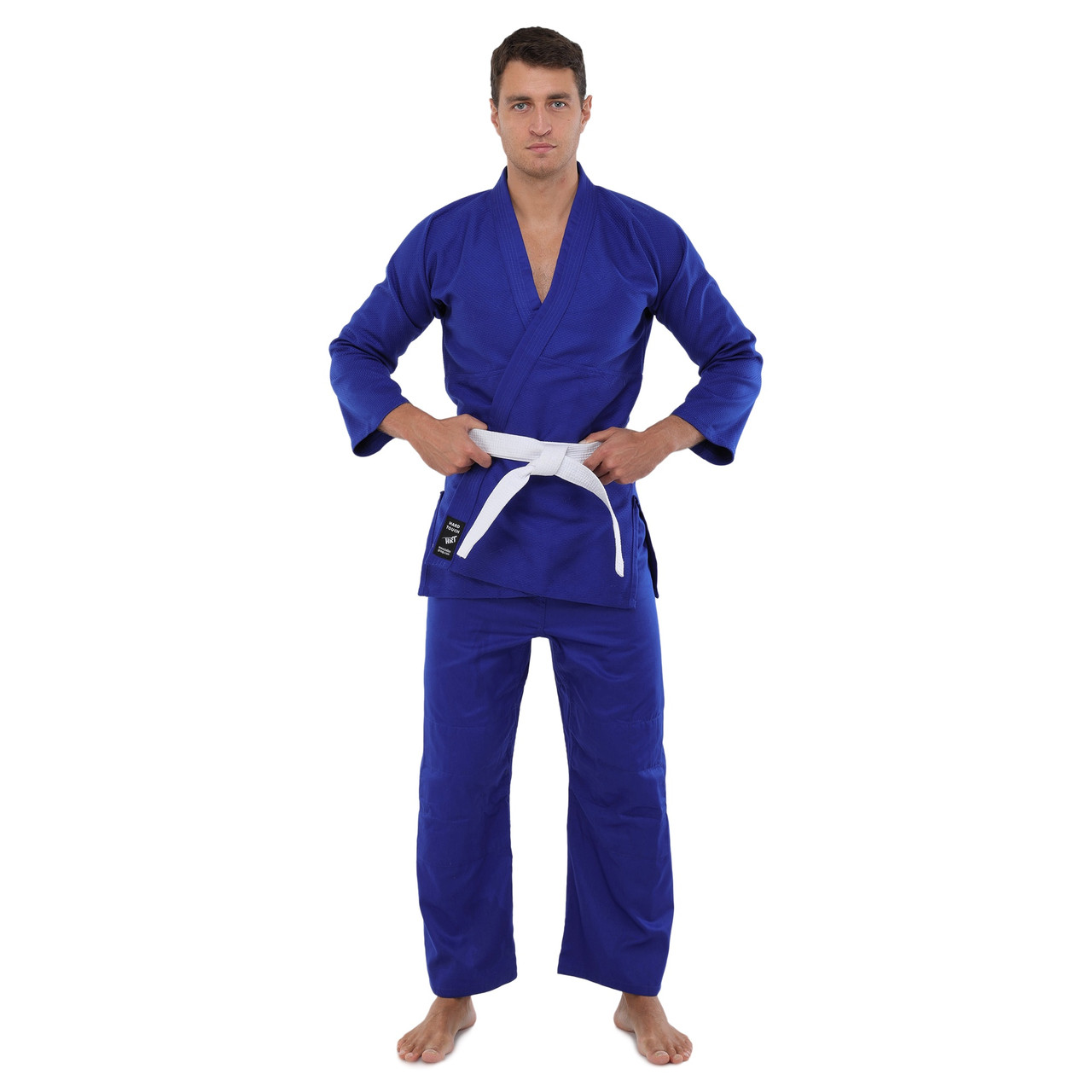 Кімоно для дзюдо синє 450 г/м2 HARD TOUCH CO-7697 (зріст від 120 до 190 см)