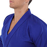 Кімоно для дзюдо синє 450 г/м2 HARD TOUCH CO-7697 (зріст від 120 до 190 см), фото 5