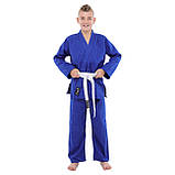 Кімоно для дзюдо синє 450 г/м2 HARD TOUCH CO-7697 (зріст від 120 до 190 см), фото 10