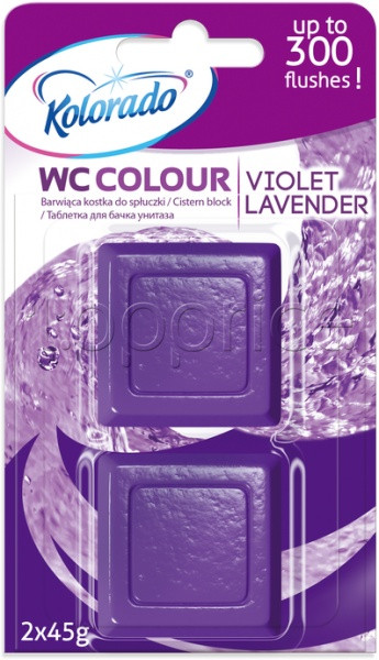 М/з для унітазу таблетки для зливного бачка "Kolorado WC Colour" 2шт/уп фіолетові