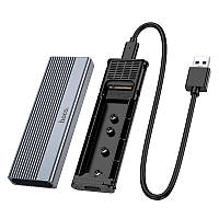 Зовнішня кишеня для M.2 SSD HOCO HB47 місткість до 4 Tb швидкість 6Gbps USB3.1