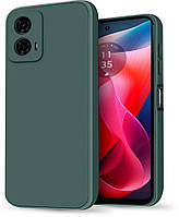 Силіконовий чохол HardCorner Motorola Moto G24 (з мікрофіброю) Green