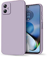 Силіконовий чохол HardCorner Motorola Moto G54 (з мікрофіброю) Lilac