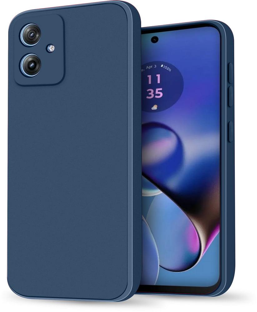 Силіконовий чохол HardCorner Motorola Moto G84 (з мікрофіброю) Blue - фото 1 - id-p2445098226