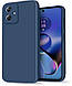 Силіконовий чохол HardCorner Motorola Moto G84 (з мікрофіброю) Blue - фото 1 - id-p2445098226