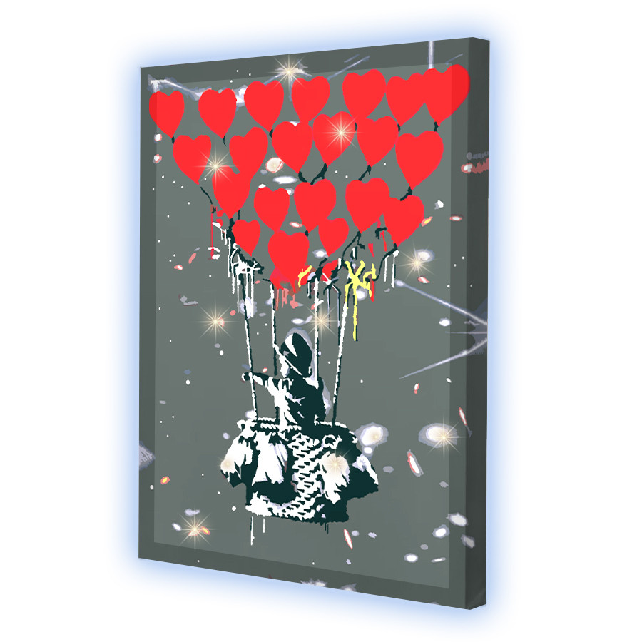 Картина за номерами зі світлодіодною підсвіткою Riviera Blanca Love is in the air 40x50 см (ГР-026)