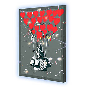 Картина за номерами зі світлодіодною підсвіткою Riviera Blanca Love is in the air 40x50 см (ГР-026)