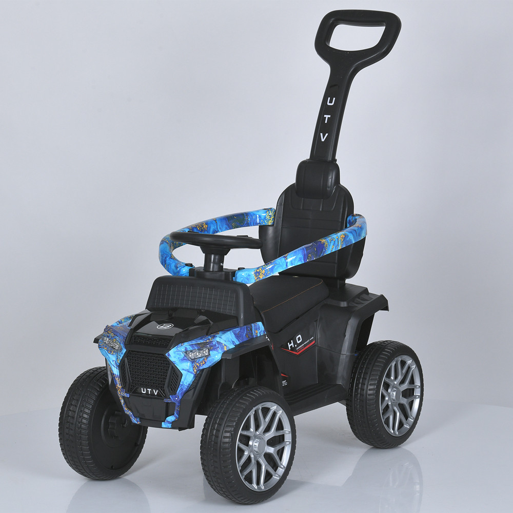 Квадроцикл M 5732EBLR-4 (1шт) 2-в-1(каталка-толокар),2,4G(р/у), 1*25W, 1*6V4AH, батьк.ручка, музика, USB,, фото 1