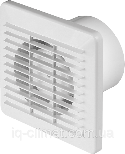 WB100T побутовий витяжний вентилятор Awenta з таймером вимкнення, серії BASIC, 90 м³/год.