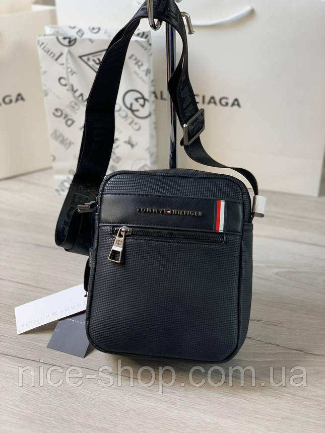 Чоловіча шкіряна сумка планшетка Tommy Hilfiger, фото 1
