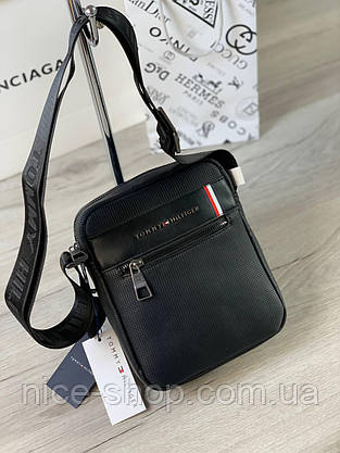 Чоловіча шкіряна сумка планшетка Tommy Hilfiger, фото 4
