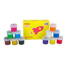 Фарби гуашеві "Малюки" 100203, 12 кольорів 10 мл