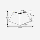 Накидка від дощу на ноги 3F ul gear матеріал 15D нейлон хакі, фото 2