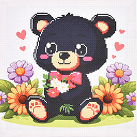 Набір для творч. "Ведмедик" вишивка хрестиком 30х30 см NoAX-304/Strateg/(30)
