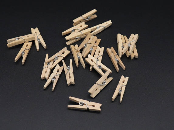 Прищіпка дерев'яна 30*4мм для декупажу, Прищіпка-цінникотримач (3204), фото 1