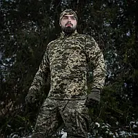 M-Tac тактична чоловіча флісова кофта піксель військова тепла фліска Delta Fleece MM14