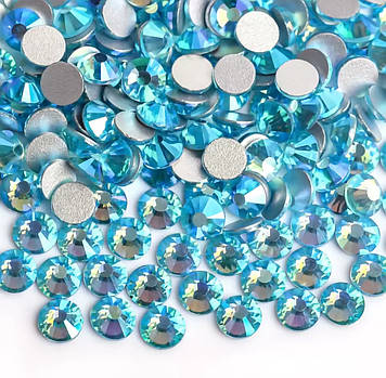 Стрази ДМС Aquamarine AB ss 12 (3-3,2 мм), 100 шт.