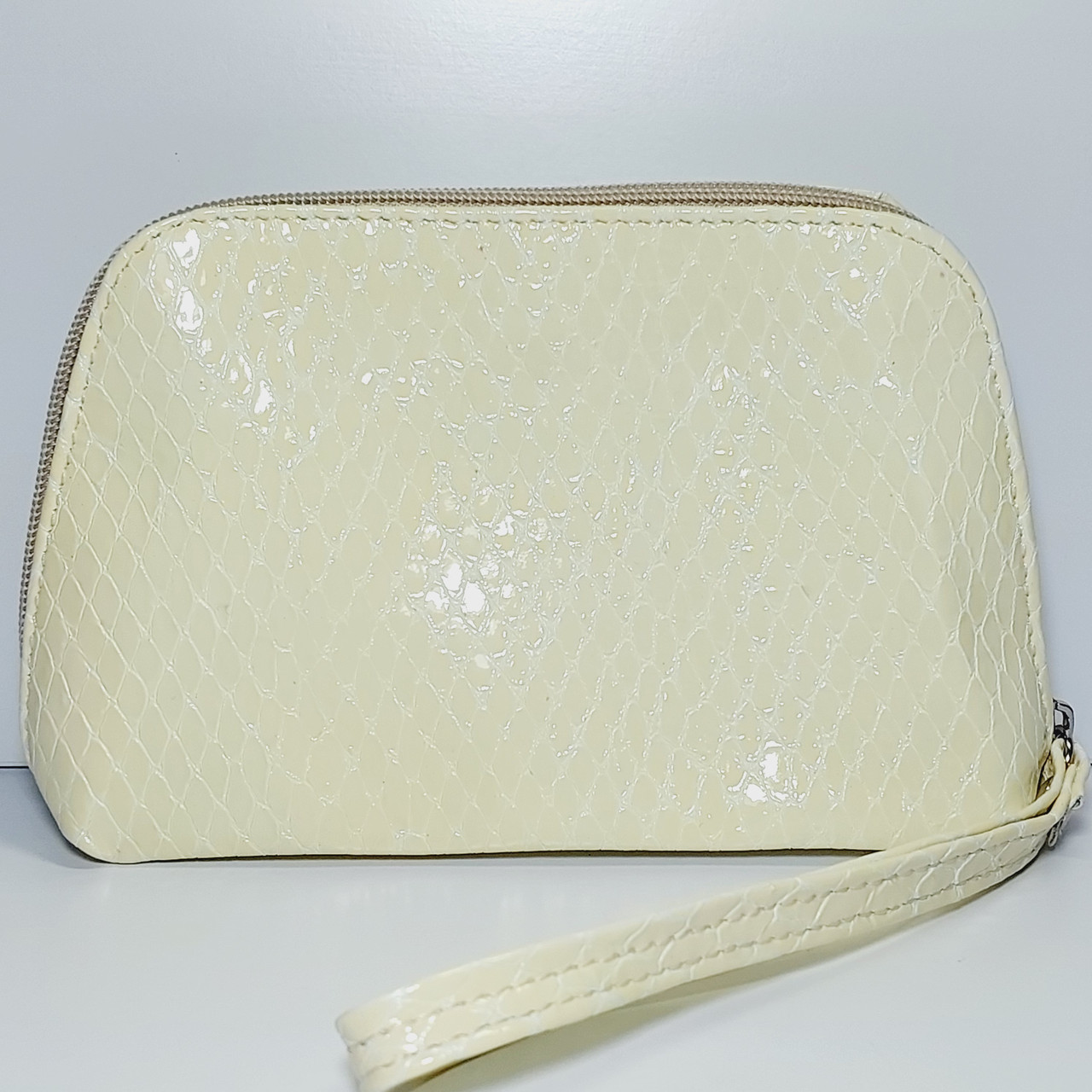 Косметичка бежева натуральна шкіра, фото 1