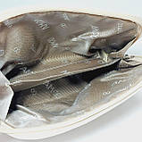 Косметичка біла натуральна шкіра, фото 5