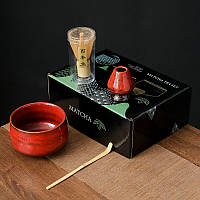 Набір Mavanto 5424 для приготування чаю матча 7 предметів Red, фото 6