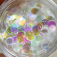 Місячний декор для дизайну нігтів кружечки