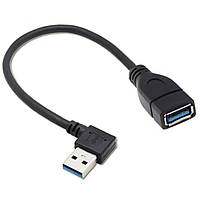 Кутовий usb 3.0 кабель перехідник мама-тато конектор 90 градусів (вправо)