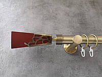 Карниз для штор Mardom антик Салина коричневый одинарный 25 мм 160 см