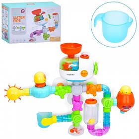 Гра для купання YB1730 водоспад, батискаф, ковшик, 27 деталей, коробка, 21,5-16-11,5 см.