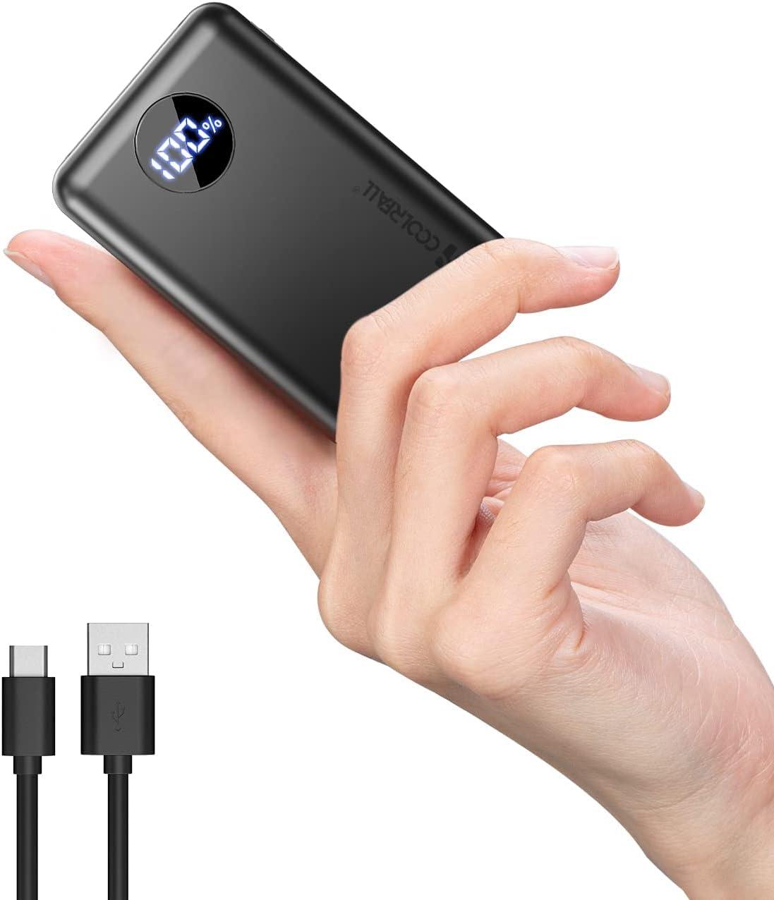 Зовнішня батарея Coolreall Швидка зарядка 20000 мАг, Mini Power Bank 22.5W PD&QC 4.0, портативний зарядний пристрій 3A