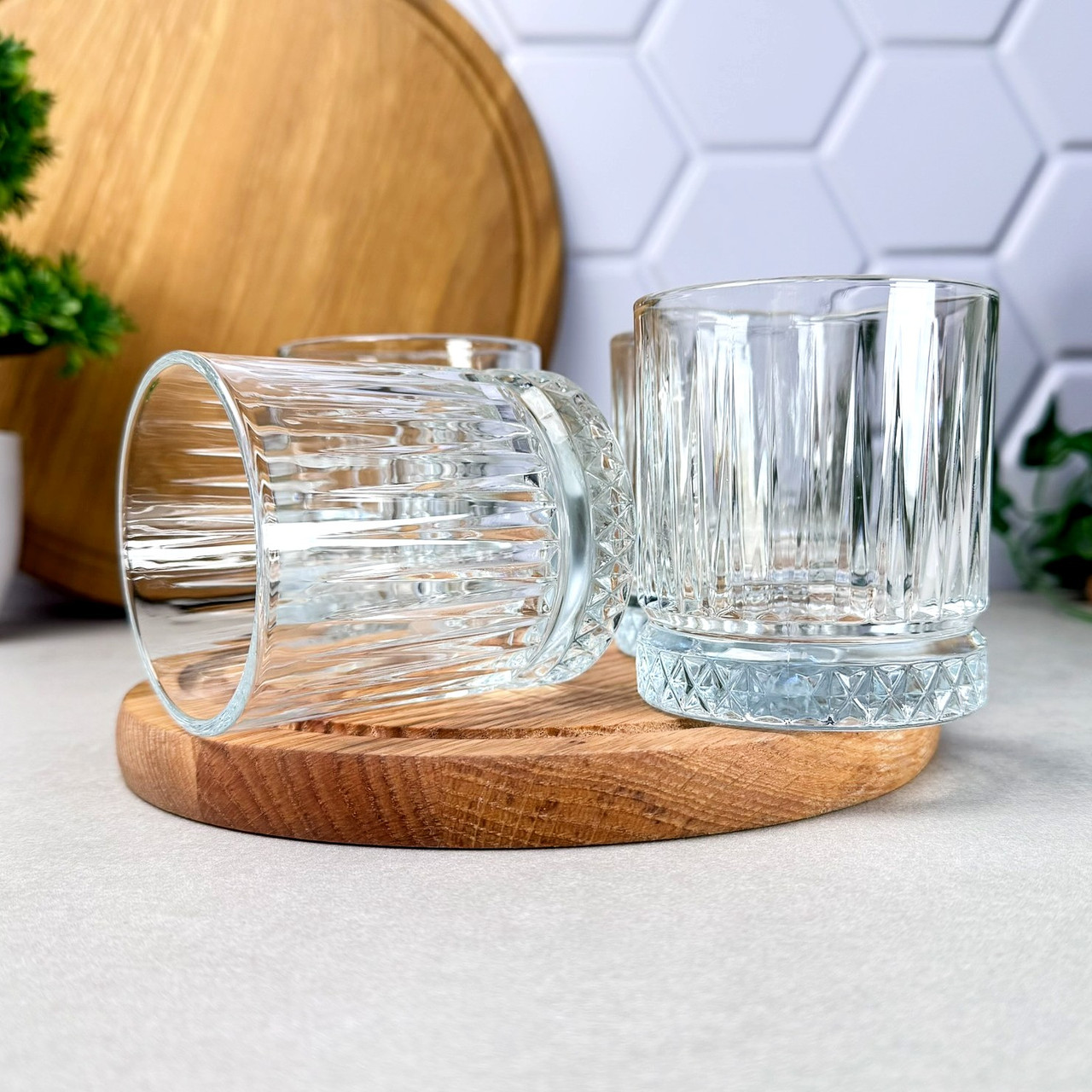 Набір низьких склянок для віскі Pasabahce Elysia 210 мл 4 шт