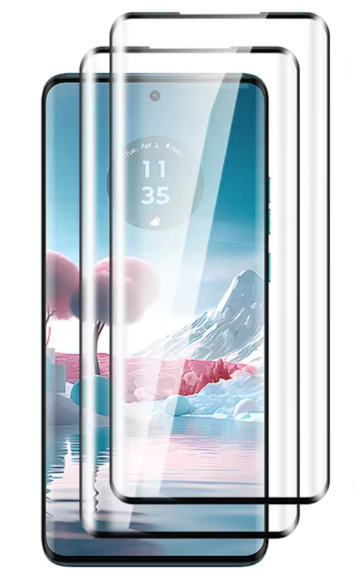 Захисне скло 2шт CDK для Motorola Edge 40 Neo | Full Glue 3D (017301) (black)