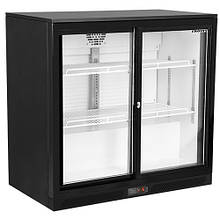 Шафа барна Frosty GN220HS об'ємом 220 л зі скляними дверима