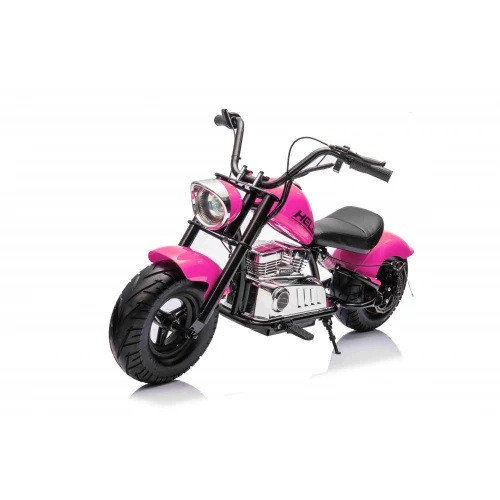 Дитячий акумуляторний мотоцикл Chopper Warrior Рожевий, фото 1