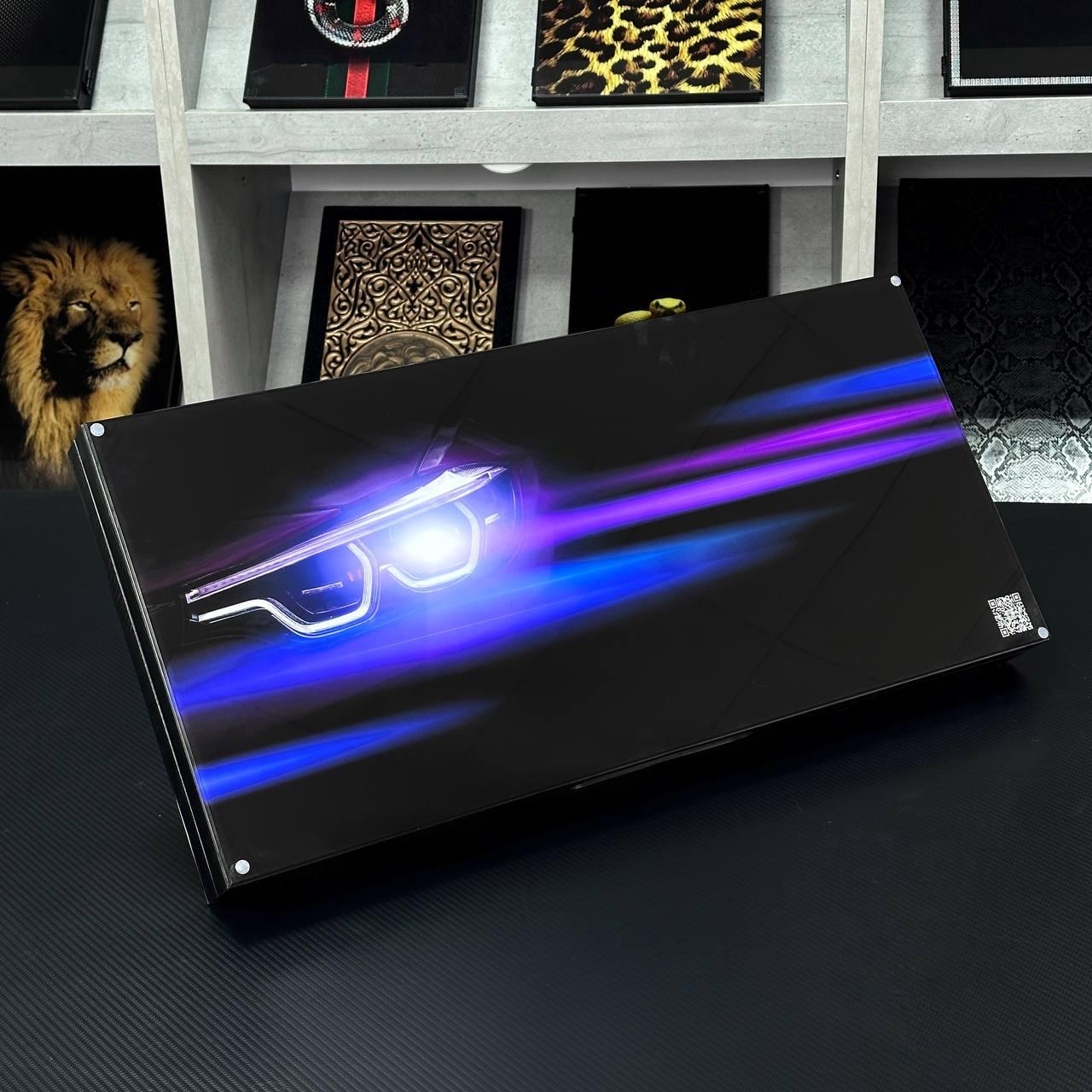 Нарди скляні з деревом BMW 60×30×6см довгі нарди та короткі нарди, фото 1