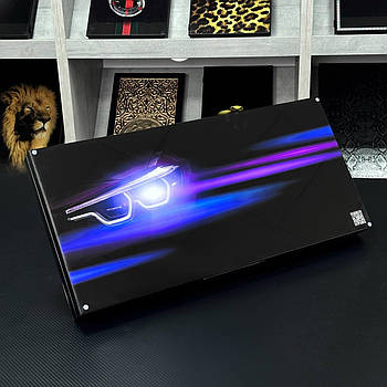 Нарди скляні з деревом BMW 60×30×6см довгі нарди та короткі нарди