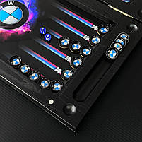 Нарди скляні з деревом BMW 60×30×6см довгі нарди та короткі нарди, фото 9