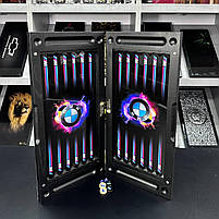 Нарди скляні з деревом BMW 60×30×6см довгі нарди та короткі нарди, фото 4