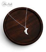 Срібна трендова підвіска, кольє "Круасан" ланцюжок — срібло 925 проби EGYPT SILVER