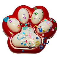 Іграшка антистрес лапка новорічна велика Bambi 6675.3 (red\white)