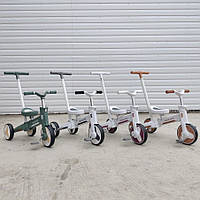 Велосипед-беговел з батьківською ручкою Mengqite RH 558-1, фирменный велосипед-беговел, беговел для ребенка,